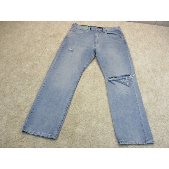 Levis Jeans Men 34 Blue Straight Silvertab Distressed Denim Cotton Casual 34x29* - Picture 3 of 16